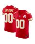 Men’s Kansas City Chiefs Red Vapor F.U.S.E. Elite Custom Jersey