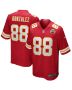 Men’s Kansas City Chiefs Tony Gonzalez Red Game Retired Player Jersey