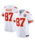 Men’s Kansas City Chiefs Travis Kelce White Vapor F.U.S.E. Limited Jersey