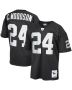 Men’s Las Vegas Raiders 2002 Charles Woodson Mitchell & Ness Black Throwback Retired Player Jersey