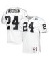 Men’s Las Vegas Raiders 2002 Charles Woodson Mitchell & Ness White Throwback Retired Player Jersey