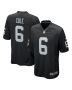 Men’s Las Vegas Raiders AJ Cole Black Game Jersey