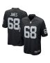 Men’s Las Vegas Raiders Andre James Black Game Jersey