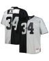 Men’s Las Vegas Raiders Bo Jackson Mitchell & Ness Black/Silver Big & Tall Split Legacy Retired Player Jersey