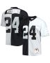 Men’s Las Vegas Raiders Charles Woodson Mitchell & Ness Black/Silver 1998 Split Legacy Jersey