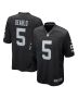 Men’s Las Vegas Raiders Divine Deablo Black Player Game Jersey