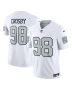 Men’s Las Vegas Raiders Maxx Crosby White Vapor F.U.S.E. Limited Jersey