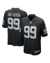 Men’s Las Vegas Raiders Nesta Jade Silvera Black Team Game Jersey