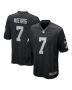 Men’s Las Vegas Raiders Tre’von Moehrig Black Team Game Jersey
