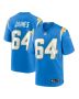 Men’s Los Angeles Chargers Brenden Jaimes Powder Blue Game Jersey
