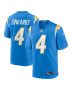Men’s Los Angeles Chargers Gus Edwards Powder Blue Game Jersey