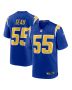 Men’s Los Angeles Chargers Junior Seau Royal Retired Player Alternate Game Jersey