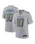Men’s Los Angeles Chargers Justin Herbert Gray Atmosphere Fashion Game Jersey