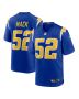 Men’s Los Angeles Chargers Khalil Mack Royal Alternate Game Jersey