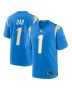 Men’s Los Angeles Chargers Number 1 Dad Powder Blue Game Jersey