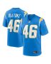 Men’s Los Angeles Chargers Praise Olatoke Powder Blue Team Game Jersey