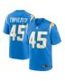 Men’s Los Angeles Chargers Tuli Tuipulotu Powder Blue Team Game Jersey