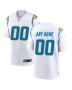 Men’s Los Angeles Chargers White Custom Game Jersey