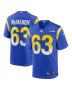 Men’s Los Angeles Rams Dylan McMahon Royal Team Game Jersey