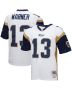 Men’s Los Angeles Rams Kurt Warner Mitchell & Ness White Big & Tall 2001 Retired Player Jersey