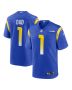 Men’s Los Angeles Rams Number 1 Dad Royal Game Jersey