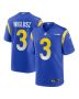 Men’s Los Angeles Rams Sam Wiglusz Royal Game Jersey