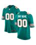 Men’s Miami Dolphins Aqua Alternate Custom Game Jersey
