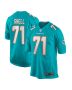 Men’s Miami Dolphins Brandon Shell Aqua Home Game Player Jersey
