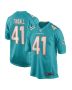 Men’s Miami Dolphins Channing Tindall Aqua Game Player Jersey