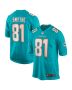 Men’s Miami Dolphins Durham Smythe Aqua Game Jersey