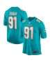 Men’s Miami Dolphins Emmanuel Ogbah Aqua Game Jersey