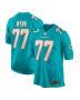 Men’s Miami Dolphins Isaiah Wynn Aqua Game Jersey