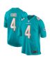 Men’s Miami Dolphins Kader Kohou Aqua Game Player Jersey