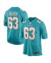 Men’s Miami Dolphins Michael Deiter Aqua Game Jersey