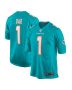 Men’s Miami Dolphins Number 1 Dad Aqua Game Jersey