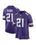 Men’s Minnesota Vikings Akayleb Evans Purple Game Player Jersey