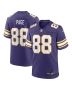 Men’s Minnesota Vikings Alan Page Purple Classic Retired Player Jersey