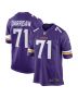 Men’s Minnesota Vikings Christian Darrisaw Purple Game Jersey