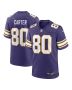 Men’s Minnesota Vikings Cris Carter Purple Classic Retired Player Game Jersey