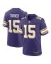 Men’s Minnesota Vikings Dallas Turner Purple Alternate Game Jersey