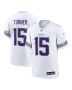Men’s Minnesota Vikings Dallas Turner White Alternate Game Player Jersey