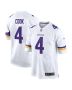 Men’s Minnesota Vikings Dalvin Cook White Game Jersey