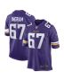 Men’s Minnesota Vikings Ed Ingram Purple Game Player Jersey