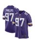 Men’s Minnesota Vikings Harrison Phillips Purple Game Player Jersey