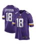 Men’s Minnesota Vikings Justin Jefferson Purple Player Game Jersey