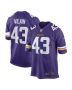 Men’s Minnesota Vikings Luiji Vilain Purple Game Player Jersey