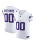 Men’s Minnesota Vikings White Vapor F.U.S.E. Elite Custom Jersey