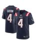 Men’s New England Patriots Antonio Gibson Navy Game Jersey