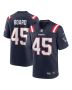Men’s New England Patriots Chris Board Navy Game Player Jersey