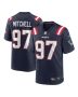 Men’s New England Patriots DaMarcus Mitchell Navy Game Player Jersey